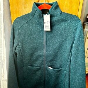 Figs On Shift Sweater Knit Jacket Caribbean blue – Med